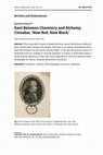 Research paper thumbnail of Kant Between Chemistry and Alchemy: Cinnabar, ‘Now Red, Now Black’