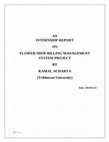 Research paper thumbnail of Flower shop billing management system project