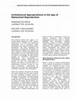 Research paper thumbnail of Architectural Appropriations in the Age of Networked Reproduction