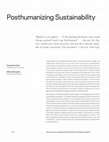 Research paper thumbnail of Posthumanizing Sustainability