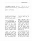 Research paper thumbnail of Minding Community: Cultivating a Service-Learning Mindset between Architecture Schools and Communities