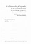 Research paper thumbnail of La pulsión del oficio de historiador en las revistas académicas