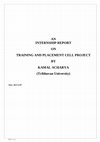 Research paper thumbnail of Training and placement cell management system