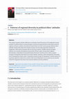 Research paper thumbnail of Patterns of regional diversity in political elites’ attitudes