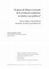 Research paper thumbnail of El apoyo de México al triunfo de la revolución sandinista: su interés y uso políticos