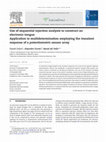 Research paper thumbnail of Use of Sequential Injection Analysis to construct a potentiometric electronic tongue: Application to the multidetermination of heavy metals