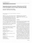 Research paper thumbnail of Immunohistochemical expression of fibronectin and C5b-9 in the myocardium in cases of carbon monoxide poisoning