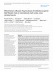 Research paper thumbnail of Which factors influence the prevalence of institution‐acquired falls? Results from an international, multi‐center, cross‐sectional survey