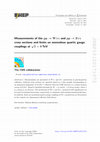 Research paper thumbnail of Measurements of the pp → Wγγ and pp → Zγγ cross sections and limits on anomalous quartic gauge couplings at s = 8 $$ \sqrt{s}=8 $$ TeV