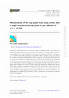 Research paper thumbnail of Measurement of the top quark mass using events with a single reconstructed top quark in pp collisions at $$ \sqrt{s} $$ = 13 TeV