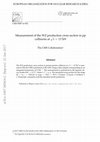 Research paper thumbnail of Measurement of the WZ production cross section in pp collisions at s=13 TeV