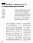 Research paper thumbnail of Bienzyme Carbon Paste Electrodes for L-Glutamate Determination