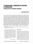 Research paper thumbnail of La universidad: ¿comunidad de mercado o posmoderna?