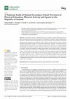 Research paper thumbnail of A National Audit of Typical Secondary School Provision of Physical Education, Physical Activity and Sports in the Republic of Ireland