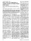 Research paper thumbnail of Effect of pH and Temperature on Sorption of Auxin by Isolated Tomato Fruit Cuticles