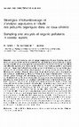 Research paper thumbnail of Stratégies d'échantillonnage et d'analyse appliquées à l'étude des polluants organiques dans les eaux côtières