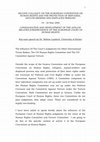 Research paper thumbnail of CONSOLIDATION AND DEVELOPMENT OF THE ASYLUM-RELATED JURISPRUDENCE OF THE EUROPEAN COURT OF HUMAN RIGHTS 