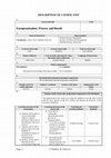 Research paper thumbnail of Course: EUROPEANISATION: PROCESS AND RESULT