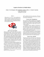 Research paper thumbnail of Cognitive Primitives for Mobile Robots