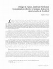 Research paper thumbnail of Partager la viande, distribuer l’hydromel. Consommation collective et pratique du pouvoir dans la tombe de Hochdorf