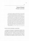 Research paper thumbnail of Collectionutcp9 Hara 07  Leçons d’amour : Philosophie et psychanalyse