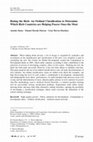 Research paper thumbnail of Rating the Rich: An Ordinal Classification to Determine Which Rich Countries are Helping Poorer Ones the Most