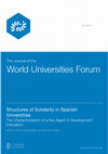 Research paper thumbnail of Structures of solidarity in Spanish universities: characterization of a key agent in Development Education