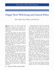 Research paper thumbnail of Oakley, K., O'Brien, D. & Lee, D. (2013) 'Happy Now? Well-being and cultural policy' Philosophy and Public Policy Quarterly, Special Issue Well-being and Public Policy Summer 2013, (Vol. 31, no. 2)