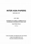 Research paper thumbnail of Daniel Méndez Morán, "Internet en China: cambios en el panorama informativo del país". n. 25/2012