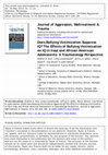 Research paper thumbnail of Does Bullying Victimization Suppress IQ? The Effects of Bullying Victimization on IQ in Iraqi and African American Adolescents: A Traumatology Perspective PLEASE SCROLL DOWN FOR ARTICLE