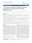 Research paper thumbnail of 2Y Chromosome analysis of prehistoric human populations in the West Liao River Valley,Northeast China