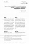 Research paper thumbnail of Las estructuras solidarias de las universidades españolas y su papel en la promoción del desarrollo y la cooperación internacional