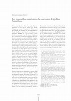 Research paper thumbnail of “Les trouvailles monétaires du Sanctuaire d’Apollon Smintheus”, XIII Congresso Internacional de Numismatica Madrid, 2005, 545-550.