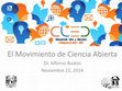 Research paper thumbnail of El Movimiento de Ciencia Abierta