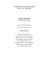 Research paper thumbnail of "Electrum". Journal of Ancient History, Jagiellonian University Press, Kraków. Updated file