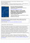 Research paper thumbnail of Migration, Mobility and the Role of European Cities and Regions in Population Redistribution