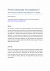 Research paper thumbnail of From Community to Compliance? The Evolution of Monitoring Obligations in ASEAN