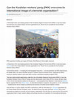 Research paper thumbnail of Can the Kurdistan Workers' Party (PKK) Overcome Its International Image of A Terrorist Organization? (in OpenDemocracy)