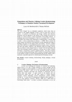 Research paper thumbnail of Propositions and Theories: Utilizing Creative Brainstorming Techniques to Stimulate Student Conceptual Development