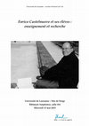 Research paper thumbnail of Enrico Castelnuovo, journée d'études, Université de Lausanne, Mercredi 13 mai 2015