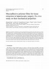 Research paper thumbnail of Mucoadhesive Polymer Films for Tissue Retraction in Laparoscopic Surgery: Ex-vivo Study on their Mechanical Properties