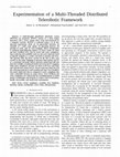 Research paper thumbnail of Experimentation of a Multi-Threaded Distributed Telerobotic Framework