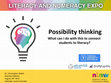 Research paper thumbnail of Keynote Address South Australian Literacy & Numeracy Week: Possibility thinking: What can I do with this to connect students to literacy?