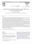 Research paper thumbnail of Suicide mortality of Eastern European regions before and after the Communist period