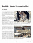 Research paper thumbnail of Stockbåt i Sibirien i levande tradition