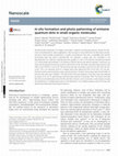 Research paper thumbnail of In-situ Formation and Photo-patterning of Emissive Quantum Dots in Organic Small Molecules