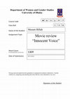 Research paper thumbnail of Innocent Voice - movie review