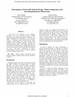 Research paper thumbnail of Determinants of successful website design: relative importance and recommendations for effectiveness