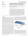 Research paper thumbnail of High-efficiency diffraction and focusing of X-rays through asymmetric bent crystalline planes