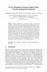 Research paper thumbnail of Service Orientation in Demand-Supply Chains: Towards an Integrated Framework